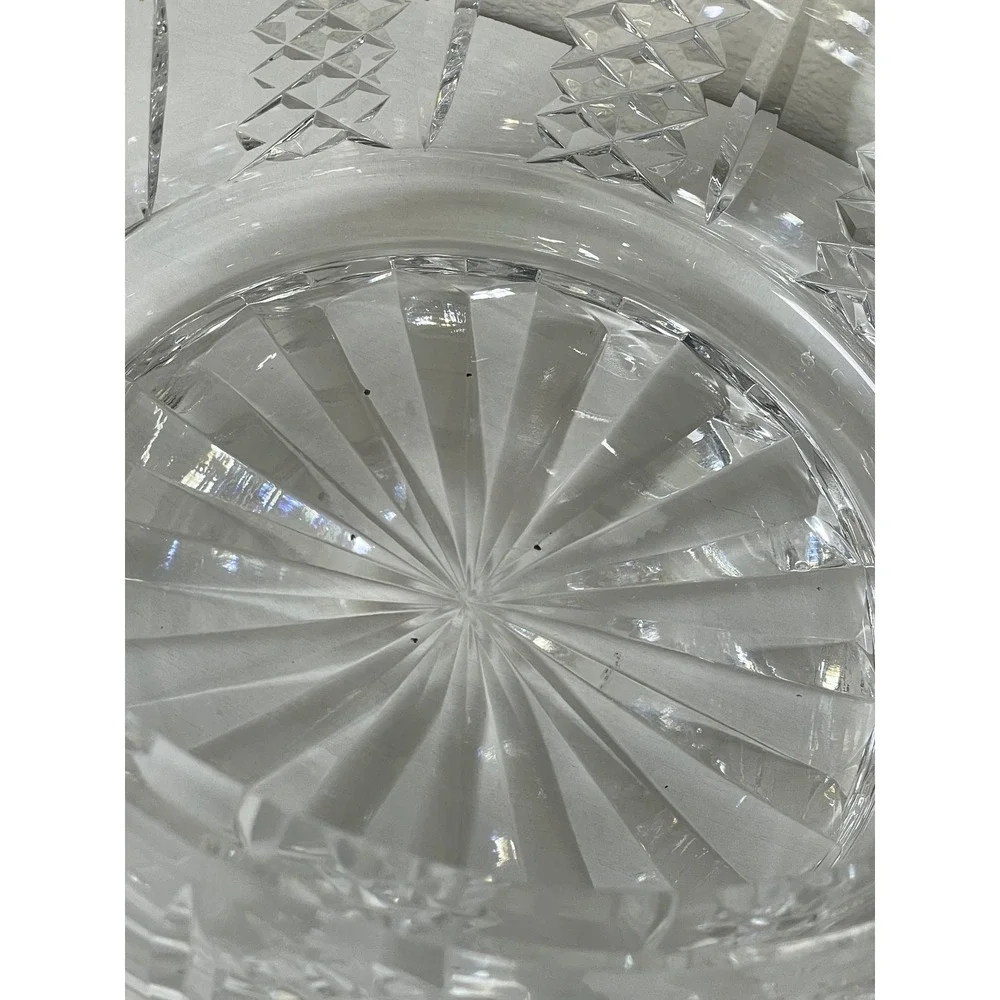 Waterford‎ Crystal Lismore Round Serving Bowl 7in Clear Excellent Cut Glass